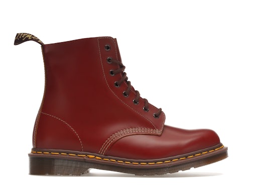 Dr. Martens 1460 Vintage Made In England Lace Up Boot Oxblood Quilon - image 1