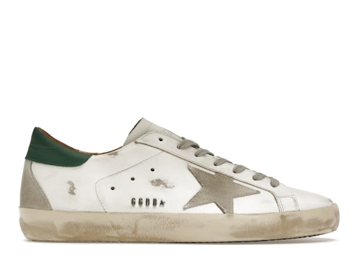 Golden Goose Super-Star White Green Grey Suede Patch - image 1