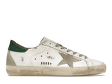 Golden Goose Super-Star White Green Grey Suede Patch - image 1