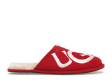 UGG Scuff Logo Slipper Samba Red Cream - image 1