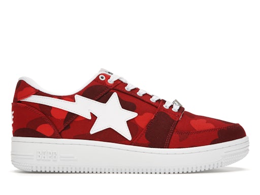A Bathing Ape Bape Sta Low Camo Red - image 1
