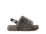 UGG Fluff Yeah Slide Charcoal (Kids) - image 1