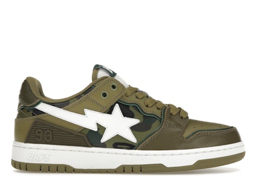 A Bathing Ape Sk 8 Sta Olive Drab Green Camo - image 1