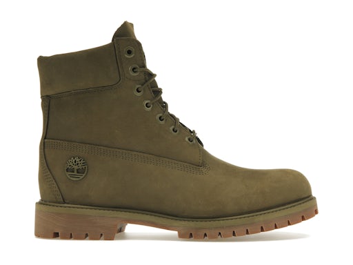 Timberland 6" Heritage Premium Waterproof Boot Olive Nubuck - image 1