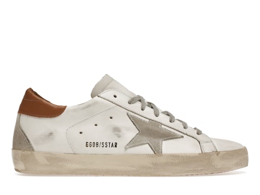 Golden Goose Super-Star White Vacchetta Tan Grey Suede Patch - image 1