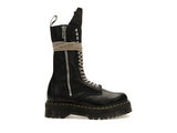 Dr. Martens 1918 Quad Leather Sole Calf Length Boot Rick Owens Black - image 1