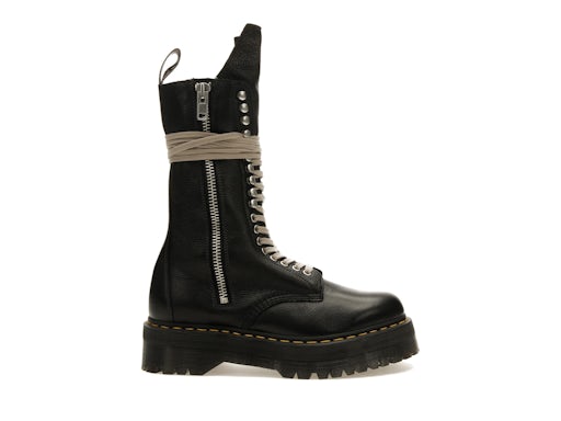 Dr. Martens 1918 Quad Leather Sole Calf Length Boot Rick Owens Black - image 1