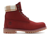 Timberland 6" Heritage Waterproof Boot Dark Red Plaid - image 1
