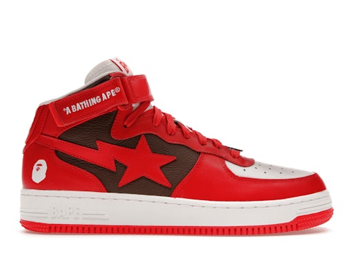 A Bathing Ape Bape Sta Mid Red (2022) - image 1
