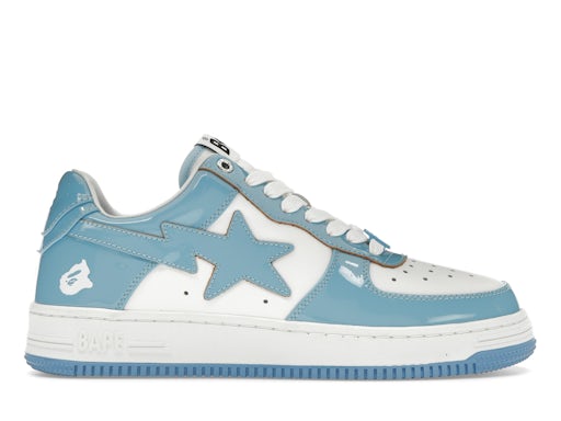 A Bathing Ape Bape Sta Patent Leather Blue White - image 1