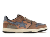 A Bathing Ape Bape SK 8 Sta Vintage Beige Indigo - image 1