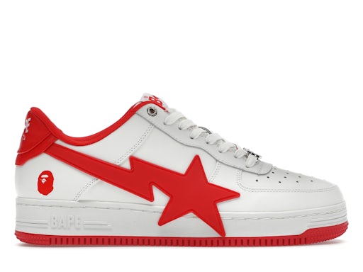 A Bathing Ape Bape Sta OS#2 White Red - image 1