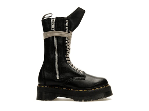 Dr. Martens 1918 Quad Leather Sole Calf Length Boot Rick Owens Black (Women's) - image 1