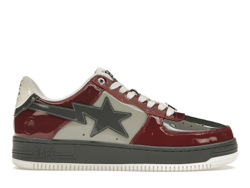 A Bathing Ape Bape Sta Nostalgic Burgundy Grey - image 1