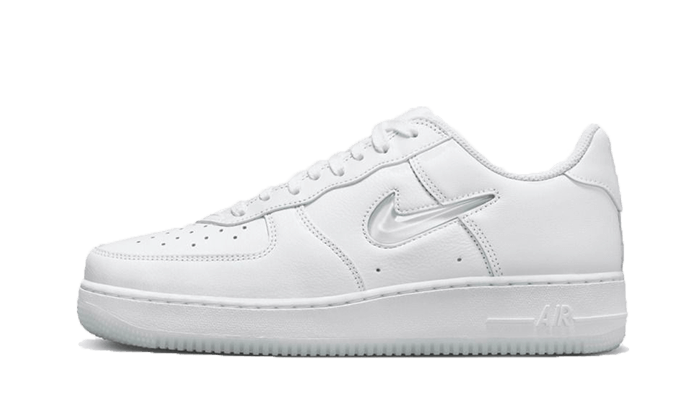 Nike Air Force 1 Low 07 Retro Color Of The Month Jewel Swoosh Triple White - image 1