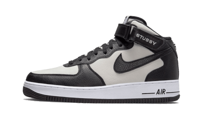 Nike Air Force 1 Mid Stussy Grey Black - image 1